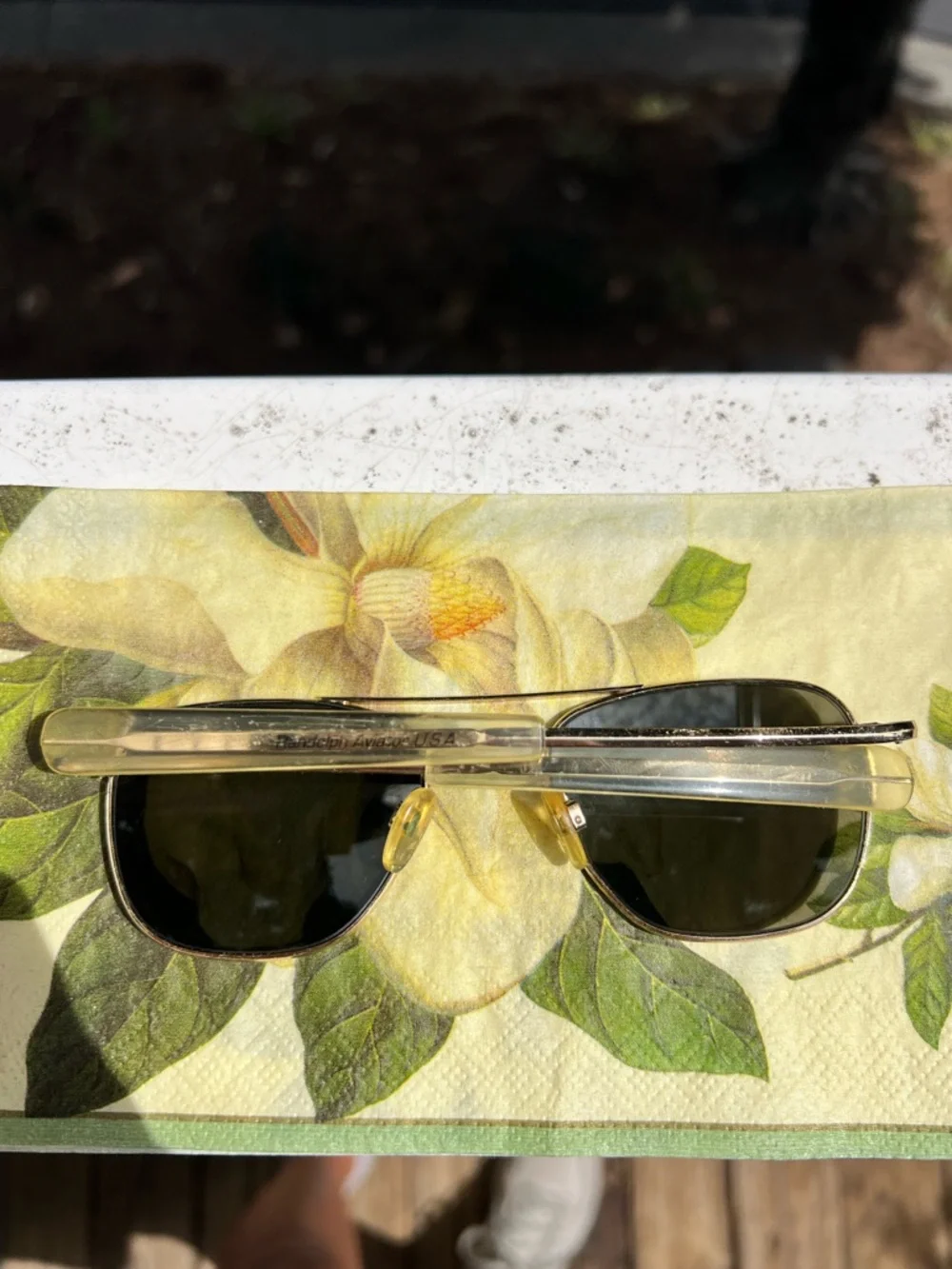 Vintage Randolph Engineering AF 52-20 Aviator Sunglasses